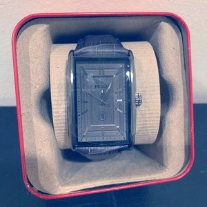 Fossil Watch - Rectangle Face (Grey)